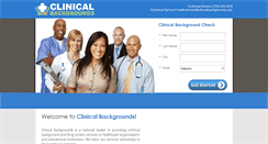 Desktop Screenshot of clinicalbackgrounds.com